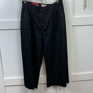 Wide leg cropped pants